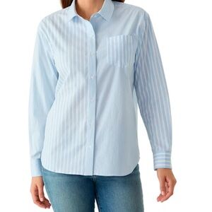 Women’s Blue Striped Shirt